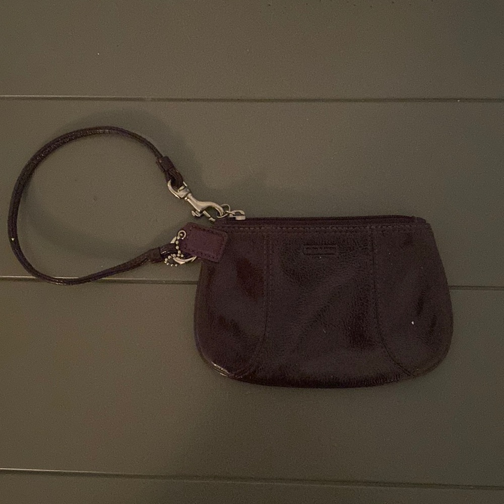 Small purple wristlet